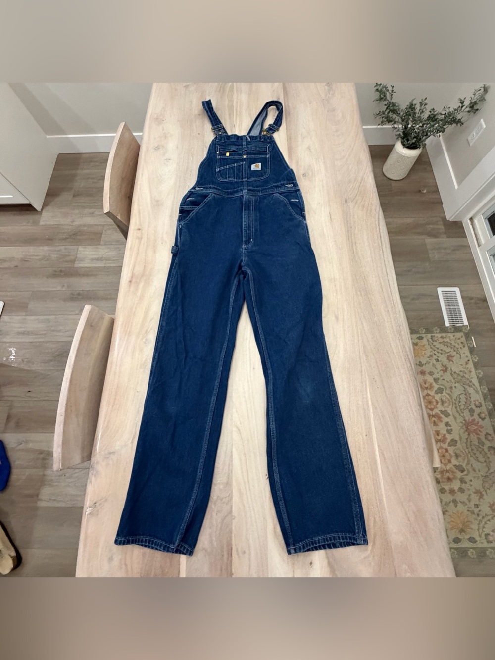 Carhartt Men’s Denim Bib Overalls 2022 Size 30x36 Workwear